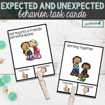 Preview of Expected and Unexpected Behavior | Task Cards
