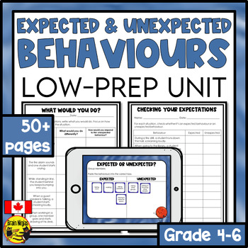Preview of Expected and Unexpected Behaviors Activities Unit