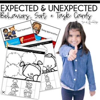 Preview of Expected vs Unexpected Behaviors | Classroom Behavior Management | SEL