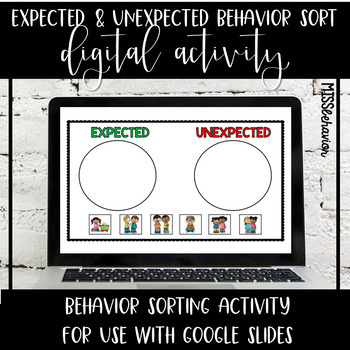Preview of Expected and Unexpected DIGITAL Behavior Sort