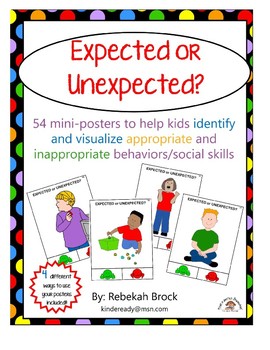 Preview of Expected or Unexpected?  54 Mini-Posters to Teach Social Skills and Behaviors