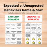 Expected v. Unexpected Behavior Game & Sort