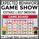 Expected vs Unexpected Behaviors Review Game Show - Editab