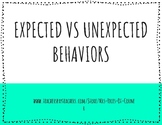 Expected vs Unexpected Instructional Lesson/Story - Self R