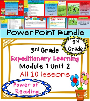 Preview of Expeditionary Learning 3rd Grade PowerPoint Bundle Module 1 Unit 2 lessons 1- 10