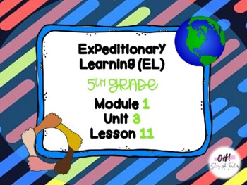 Preview of Expeditionary Learning (EL) Fifth Grade Module 1: Unit 3: Lesson 11 PowerPoint