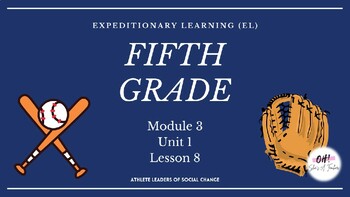 Preview of Expeditionary Learning (EL) Fifth Grade Module 3: Unit 1: Lesson 8 PowerPoint