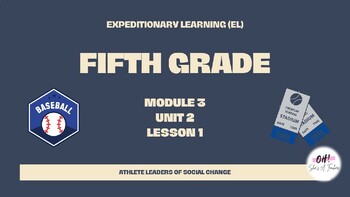 Preview of Expeditionary Learning (EL) Fifth Grade Module 3: Unit 2: Lesson 1 PowerPoint