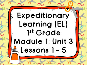 Preview of Expeditionary Learning (EL) First Grade Module 1: Unit 3: Lessons 1-5 PPTS