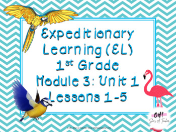 Preview of Expeditionary Learning (EL) First Grade Module 3: Unit 1: Lessons 1-5 PPTS