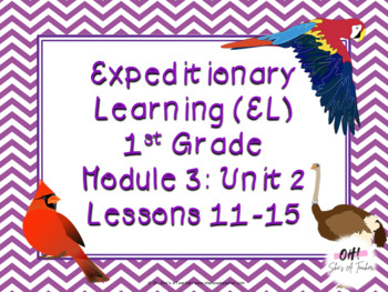 Preview of Expeditionary Learning (EL) First Grade Module 3: Unit 2: Lessons 11-15 PPTS
