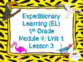 Preview of Expeditionary Learning (EL) First Grade Module 4: Unit 1: Lesson 3 PowerPoint