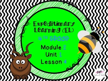 Preview of Expeditionary Learning (EL) Fourth Grade Module 2: Unit 1: Lesson 4 PowerPoint