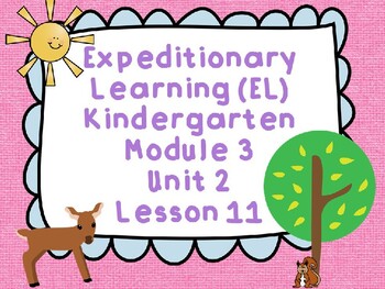 Preview of Expeditionary Learning (EL) Kindergarten Module 3: Unit 2: Lesson 11 PowerPoint