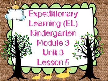 Preview of Expeditionary Learning (EL) Kindergarten Module 3: Unit 3: Lesson 5 PowerPoint