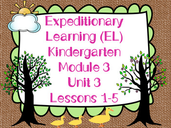 Preview of Expeditionary Learning (EL) Kindergarten Module 3: Unit 3: Lessons 1-5 PPTS