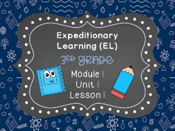 Preview of Expeditionary Learning (EL) Third Grade Module 1: Unit 1: Lesson 1 PowerPoint
