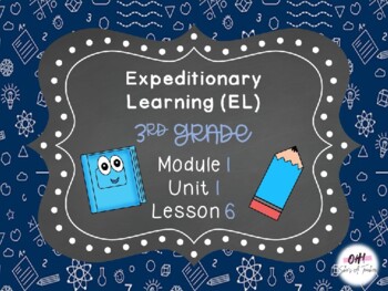 Preview of Expeditionary Learning (EL) Third Grade Module 1: Unit 1: Lesson 6 PowerPoint