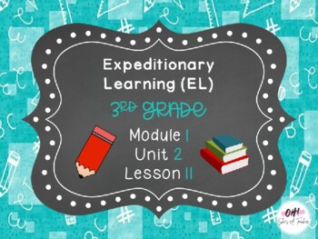 Preview of Expeditionary Learning (EL) Third Grade Module 1: Unit 2: Lesson 11 PowerPoint