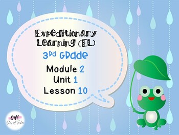 Preview of Expeditionary Learning (EL) Third Grade Module 2: Unit 1: Lesson 10 PowerPoint