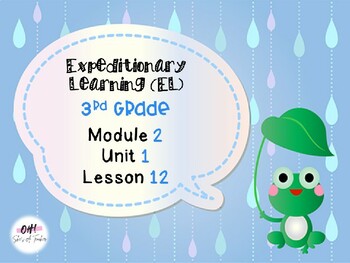 Preview of Expeditionary Learning (EL) Third Grade Module 2: Unit 1: Lesson 12 PowerPoint