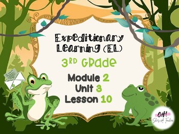 Preview of Expeditionary Learning (EL) Third Grade Module 2: Unit 3: Lesson 10 PowerPoint
