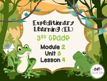 Preview of Expeditionary Learning (EL) Third Grade Module 2: Unit 3: Lesson 4 PowerPoint