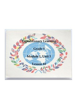 Preview of Expeditionary Learning Grade 5, Module 1, Unit 1, Lesson 10 Flipchart