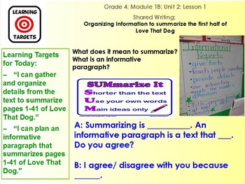 Preview of Expeditionary Learning Module 1B, 4th grade ELA, Unit 2, Lesson 1