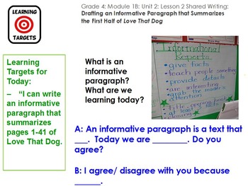 Preview of Expeditionary Learning Module 1B 4th grade ELA Unit 2  Lesson 2
