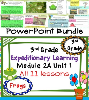 Preview of Expeditionary Learning 3rd Grade PowerPoint Bundle Module 2A Unit 1 Lessons 1-11