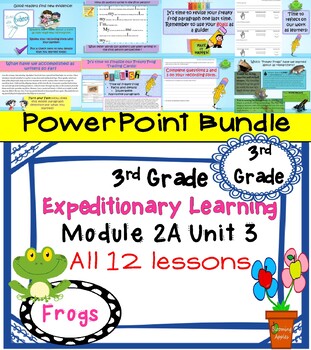 Preview of Expeditionary Learning 3rd Grade PowerPoint Bundle Module 2A Unit 3 Lessons 1-12
