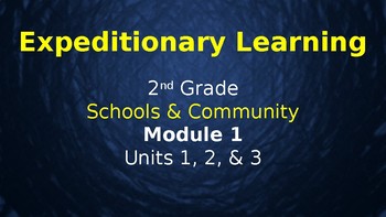 Preview of Expeditionary Learning  Schools & Community M1 Units 1-3 BUNDLE