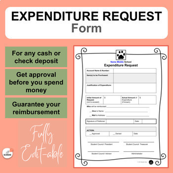 Preview of Expenditure Request Form | Club Forms | Official Doc's | Accounting Procedures