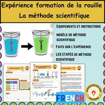 Preview of formation de la rouille | Méthode Scientifique | French Scientific Method