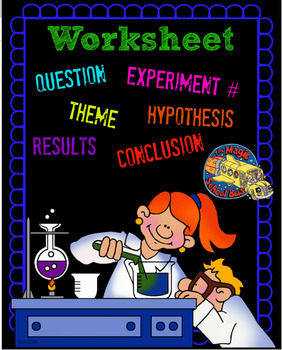 Preview of Experiment Worksheet Hypothesis, Results, Conclusion, Question- Magic School Bus