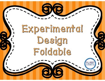Preview of Experimental Design Foldable