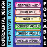 Experimental Design Foldable - Great for Interactive Notebooks