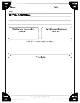 Lab Report Templates by Sarah's STEM stuff | Teachers Pay Teachers