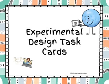 Preview of Experimental Design Task Card Activity 