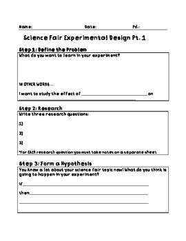 Experimental Design Template by Resources for Exceptional Learners