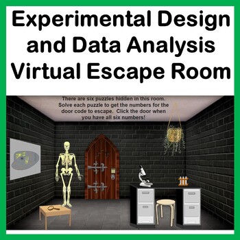 Preview of Experimental Design and Data Analysis Virtual Escape Room--free!