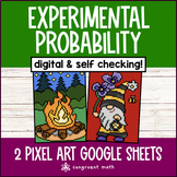 Experimental Probability Digital Pixel Art | Collect Data 