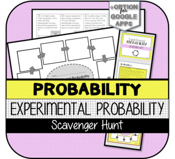 Preview of Experimental Probability SCAVENGER HUNT