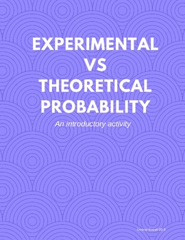 Preview of Experimental vs. Theoretical Probability (simple event) Common Core!