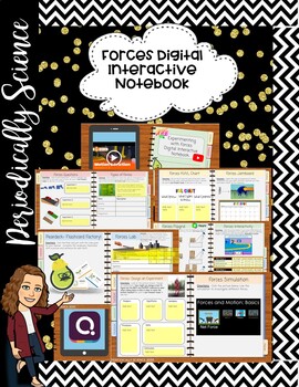 Preview of Experimenting with Forces (5.6D) Digital Interactive Notebook-Hyperdoc