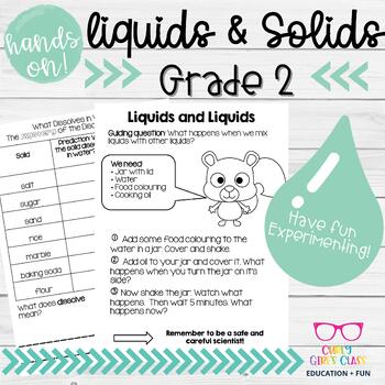 Preview of Experimenting with Liquids and Solids