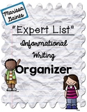 Expert List Informational Writing Organizer