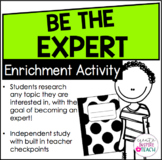 Be The Expert - Enrichment Activity
