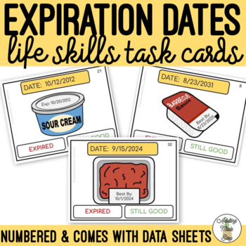 Preview of Expiration Dates Task Cards SS